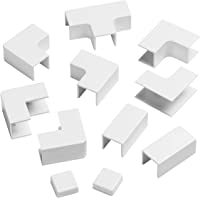Los mejores  - D-Line DLFSA1-AP gestión de Cables- unir Varios tramos de tapacables x 16 mm- Multipack de Accesorios de 11 Unidades…